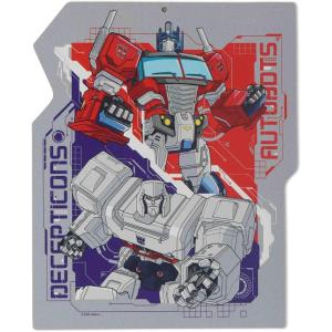 Open Road Brands Hasbro Transformers Roll Out Silver Metal Sign – Fun Transformers Wall Art for Man Cave or Bedroom(Gray)