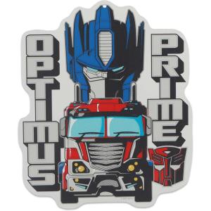 Open Road Brands Hasbro Transformers Roll Out Silver Metal Sign – Fun Transformers Wall Art for Man Cave or Bedroom(Gray/Red)