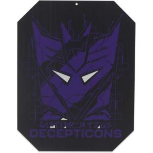 Open Road Brands Hasbro Transformers Roll Out Silver Metal Sign – Fun Transformers Wall Art for Man Cave or Bedroom(Purple/Black)