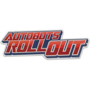 Open Road Brands Hasbro Transformers Roll Out Silver Metal Sign – Fun Transformers Wall Art for Man Cave or Bedroom(Red/Gray)