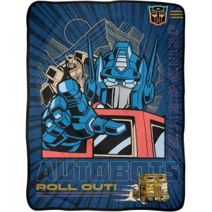 Transformers Blanket Throw Blanket- Autobots Roll Out Fuzzy Soft Fleece Throw Blanket for Bed and Couch 46″ X 60″