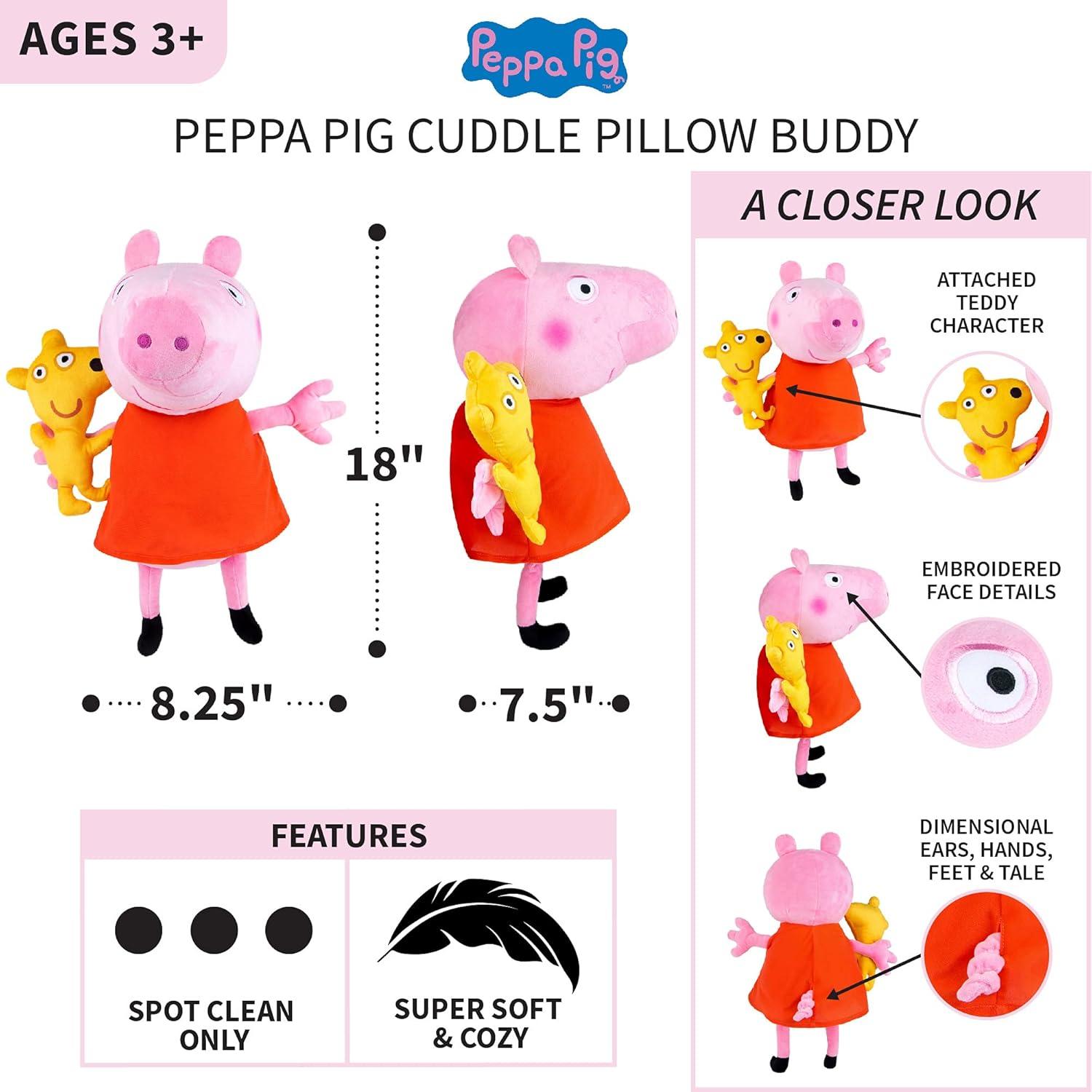 image:imageFranco Kids Transformer Optimus Bedding Super Soft Cozy Cuddle Pillow Officially Licensed ProductPeppa Pig