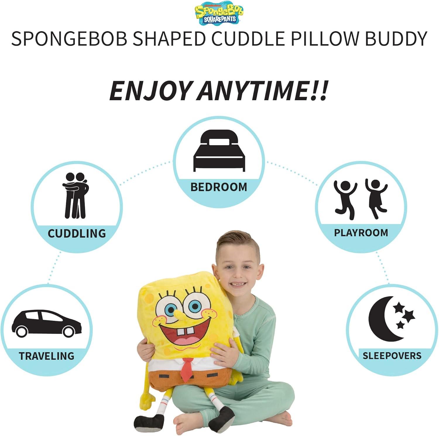 image:imageFranco Kids Transformer Optimus Bedding Super Soft Cozy Cuddle Pillow Officially Licensed ProductSpongebob