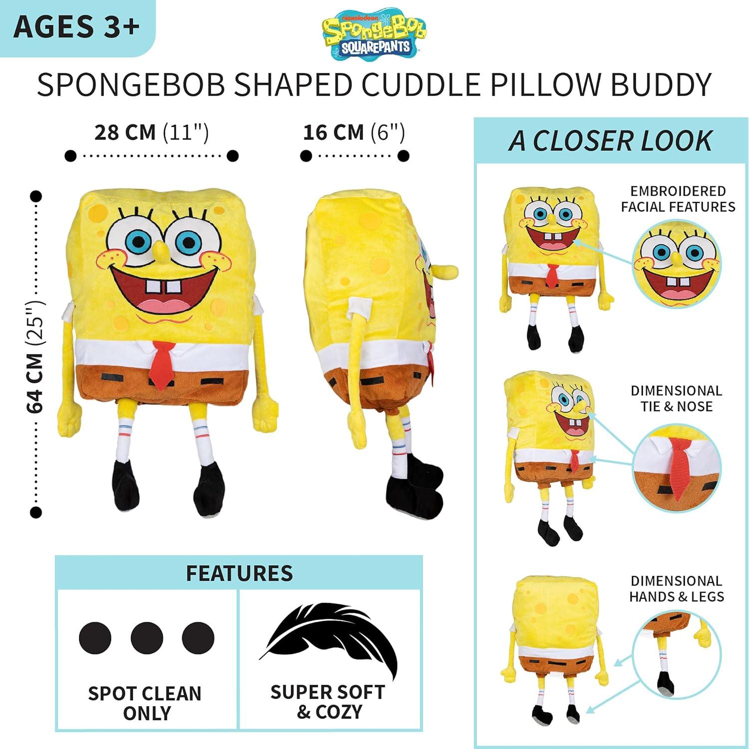 image:imageFranco Kids Transformer Optimus Bedding Super Soft Cozy Cuddle Pillow Officially Licensed ProductSpongebob