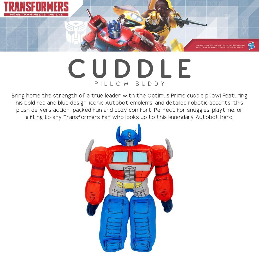 image:imageFranco Kids Transformer Optimus Bedding Super Soft Cozy Cuddle Pillow Officially Licensed ProductTransformers Optimus