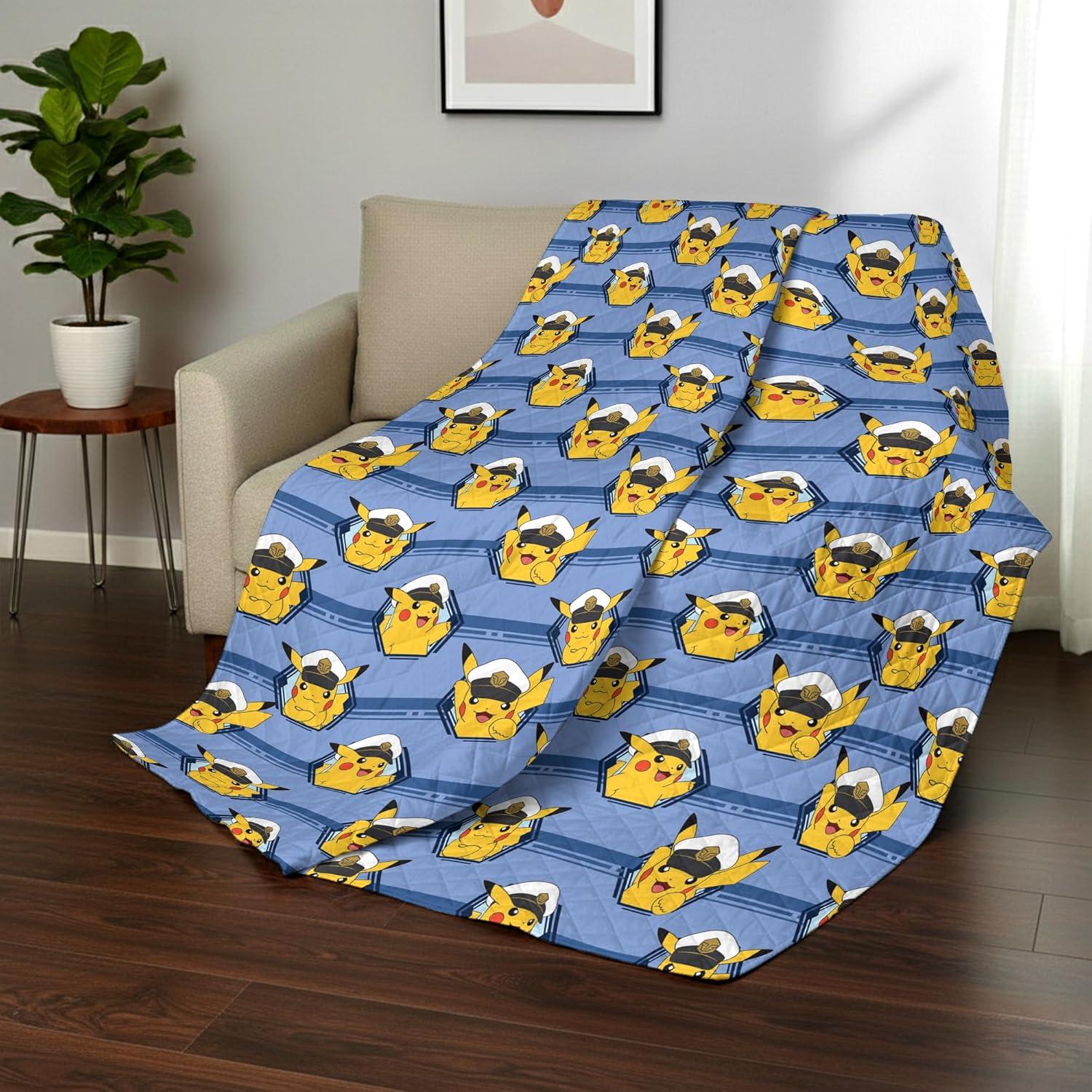 image:imageNorthwest Transformers Logo Quilted Blanket Comfy Throw Adults Boys Girls Soft Lightweight Bedding for Bed or Couch 60 x 80 inchesElectric Captain