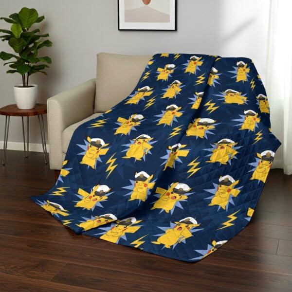 image:imageNorthwest Transformers Logo Quilted Blanket Comfy Throw Adults Boys Girls Soft Lightweight Bedding for Bed or Couch 60 x 80 inchesElectric Captain