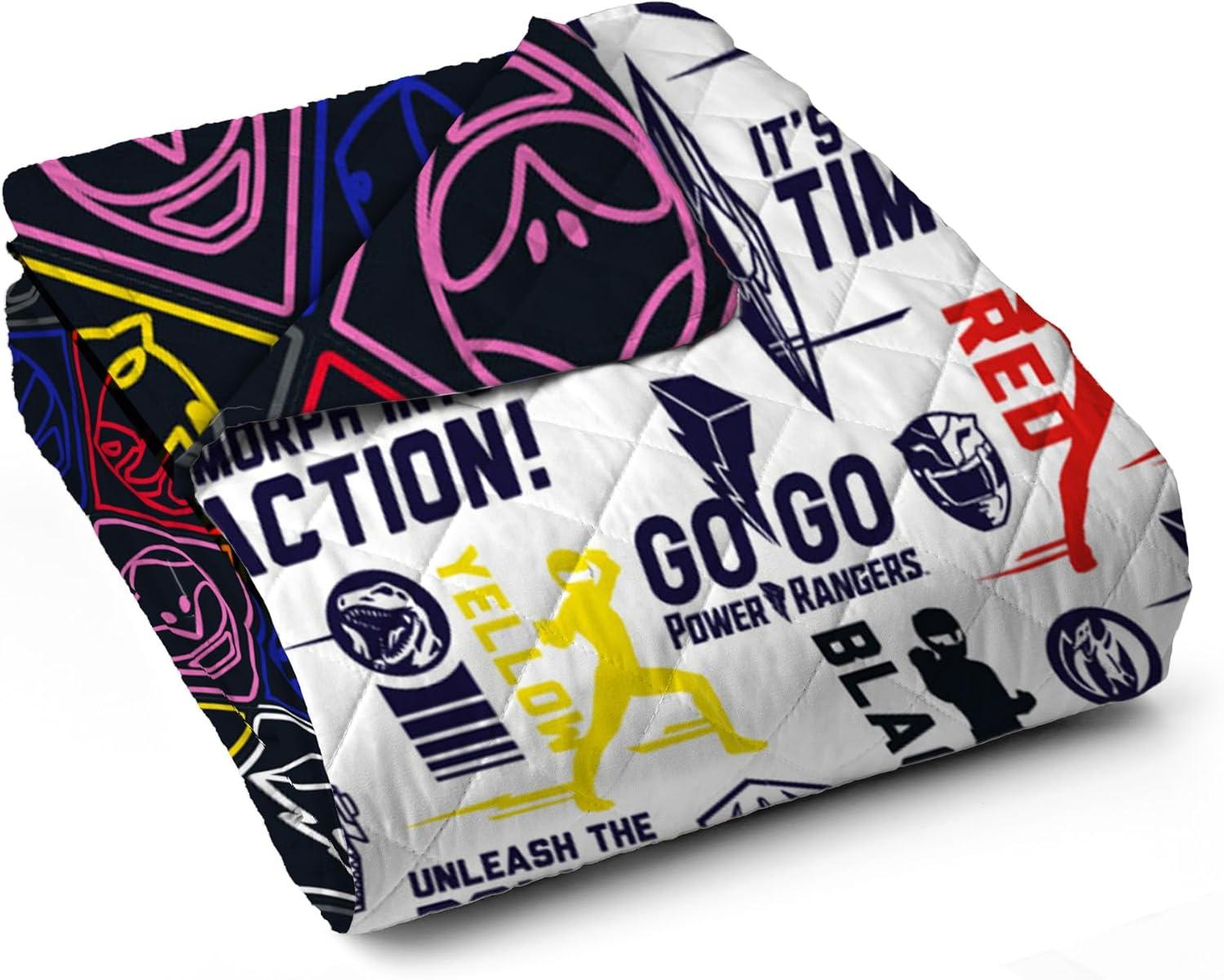 image:imageNorthwest Transformers Logo Quilted Blanket Comfy Throw Adults Boys Girls Soft Lightweight Bedding for Bed or Couch 60 x 80 inchesPower Ranger Core