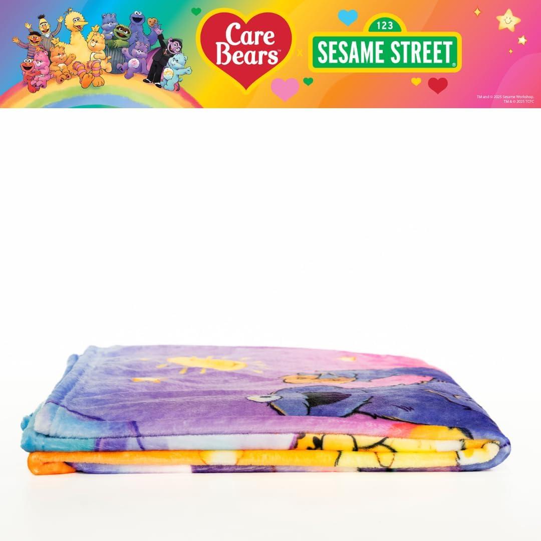 image:imageTransformers Megatron Bedding Super Soft Throw Glow in The Dark Blanket 46 in x 60 in Official Licensed Product by Franco CollectiblesCare Bears X Sesame Street