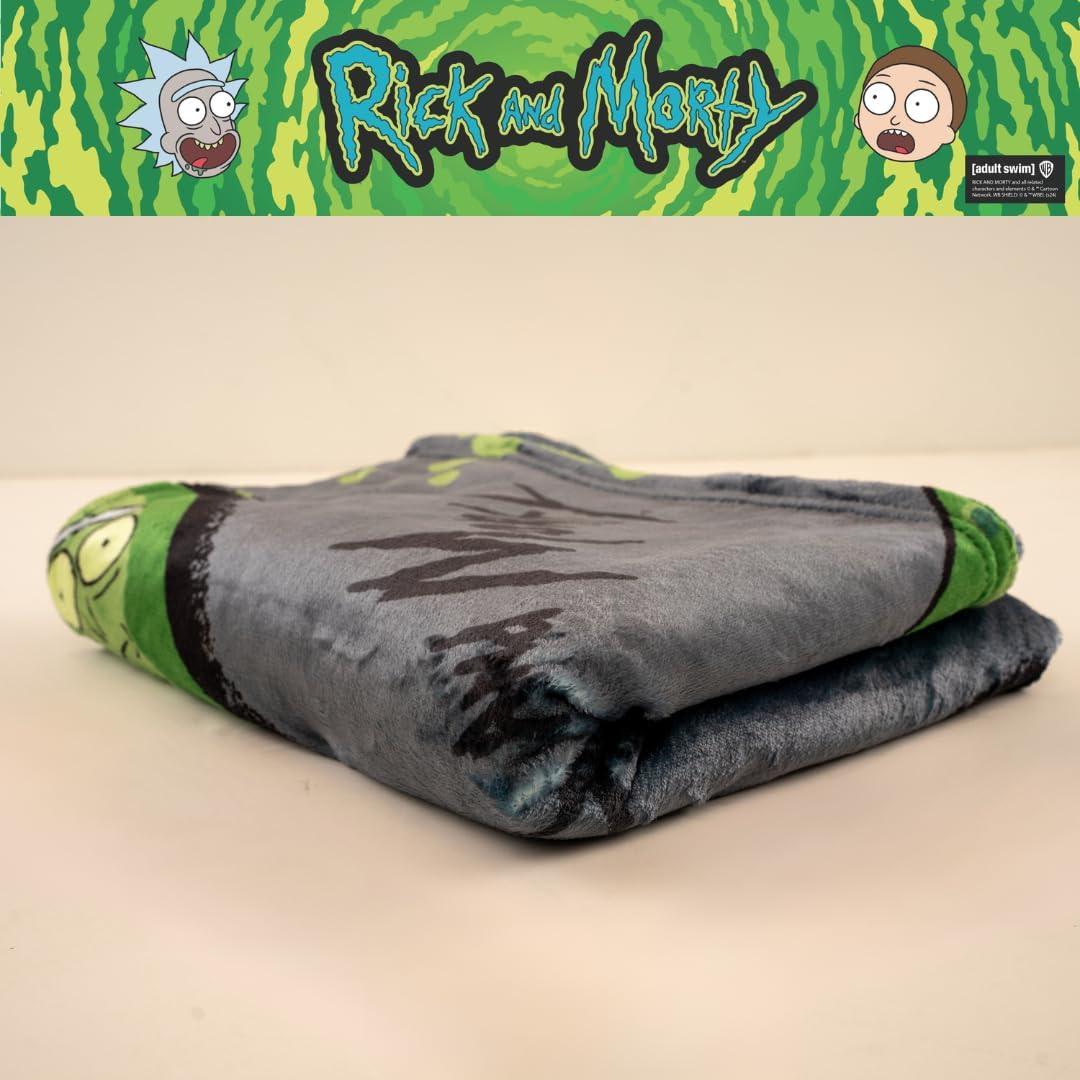 image:imageTransformers Megatron Bedding Super Soft Throw Glow in The Dark Blanket 46 in x 60 in Official Licensed Product by Franco CollectiblesRick Morty
