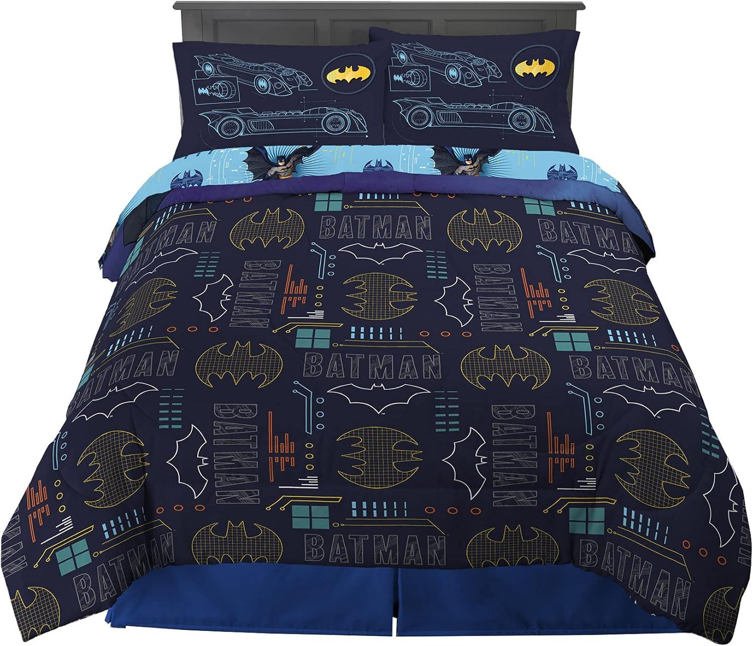 image:imageTransformers Optimus Prime Super Soft Comforter and Sheet Set with Sham 4 Piece Twin Size Official Licensed Product by Franco CollectiblesBatman