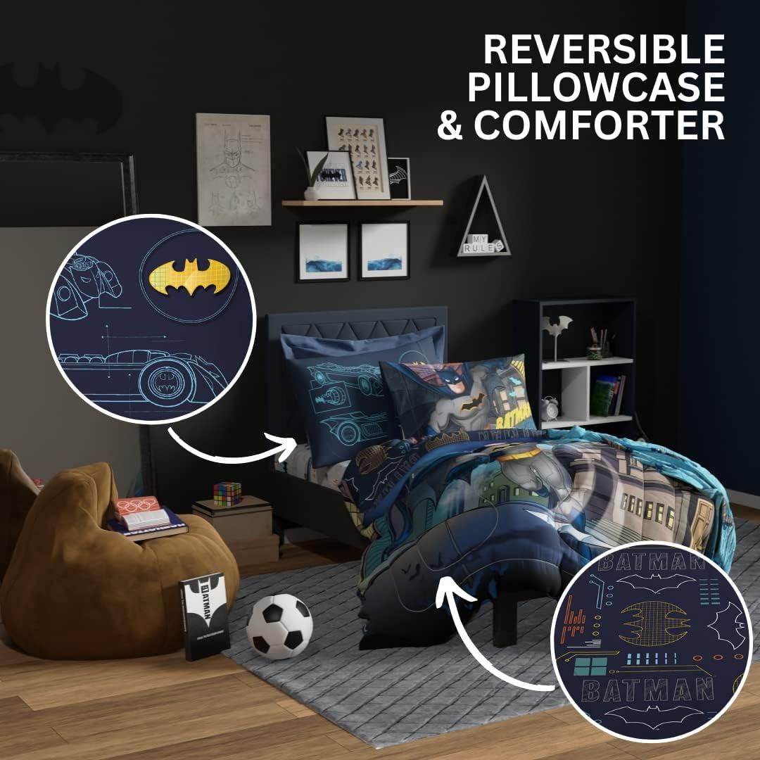image:imageTransformers Optimus Prime Super Soft Comforter and Sheet Set with Sham 4 Piece Twin Size Official Licensed Product by Franco CollectiblesBatman