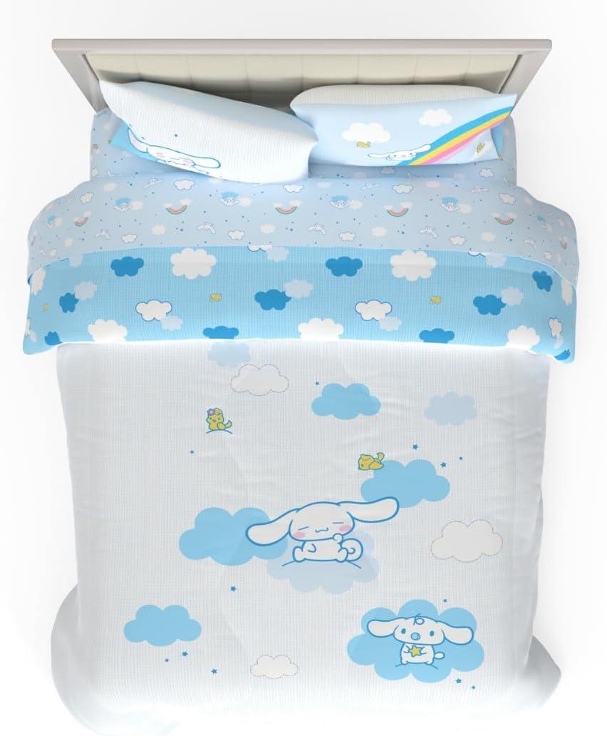 image:imageTransformers Optimus Prime Super Soft Comforter and Sheet Set with Sham 4 Piece Twin Size Official Licensed Product by Franco CollectiblesBlue Cinnamoroll