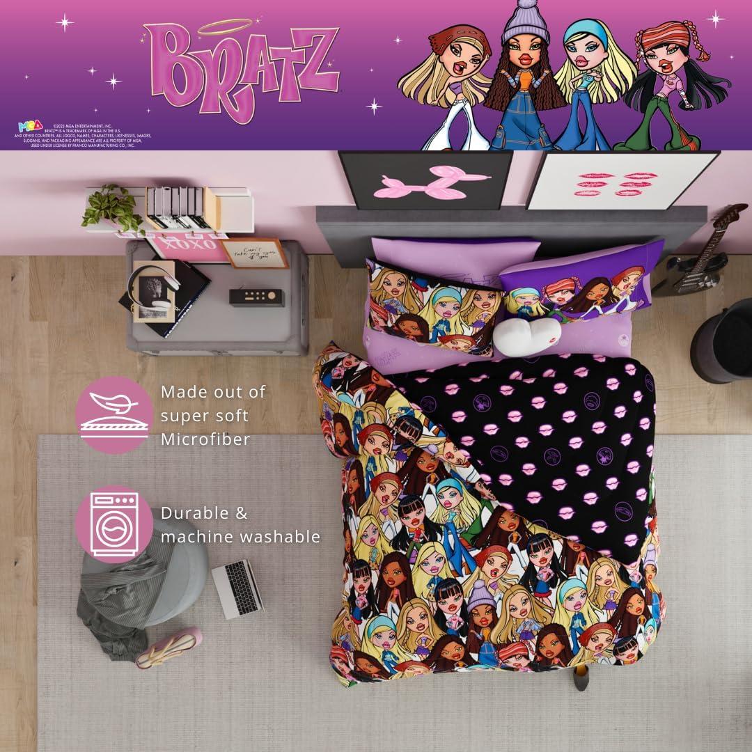 image:imageTransformers Optimus Prime Super Soft Comforter and Sheet Set with Sham 4 Piece Twin Size Official Licensed Product by Franco CollectiblesBratz