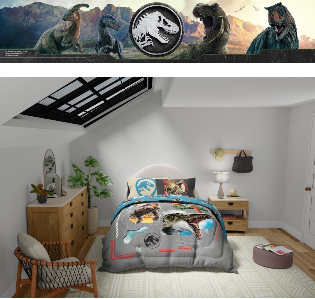 image:imageTransformers Optimus Prime Super Soft Comforter and Sheet Set with Sham 4 Piece Twin Size Official Licensed Product by Franco CollectiblesJurassic World Rebirth