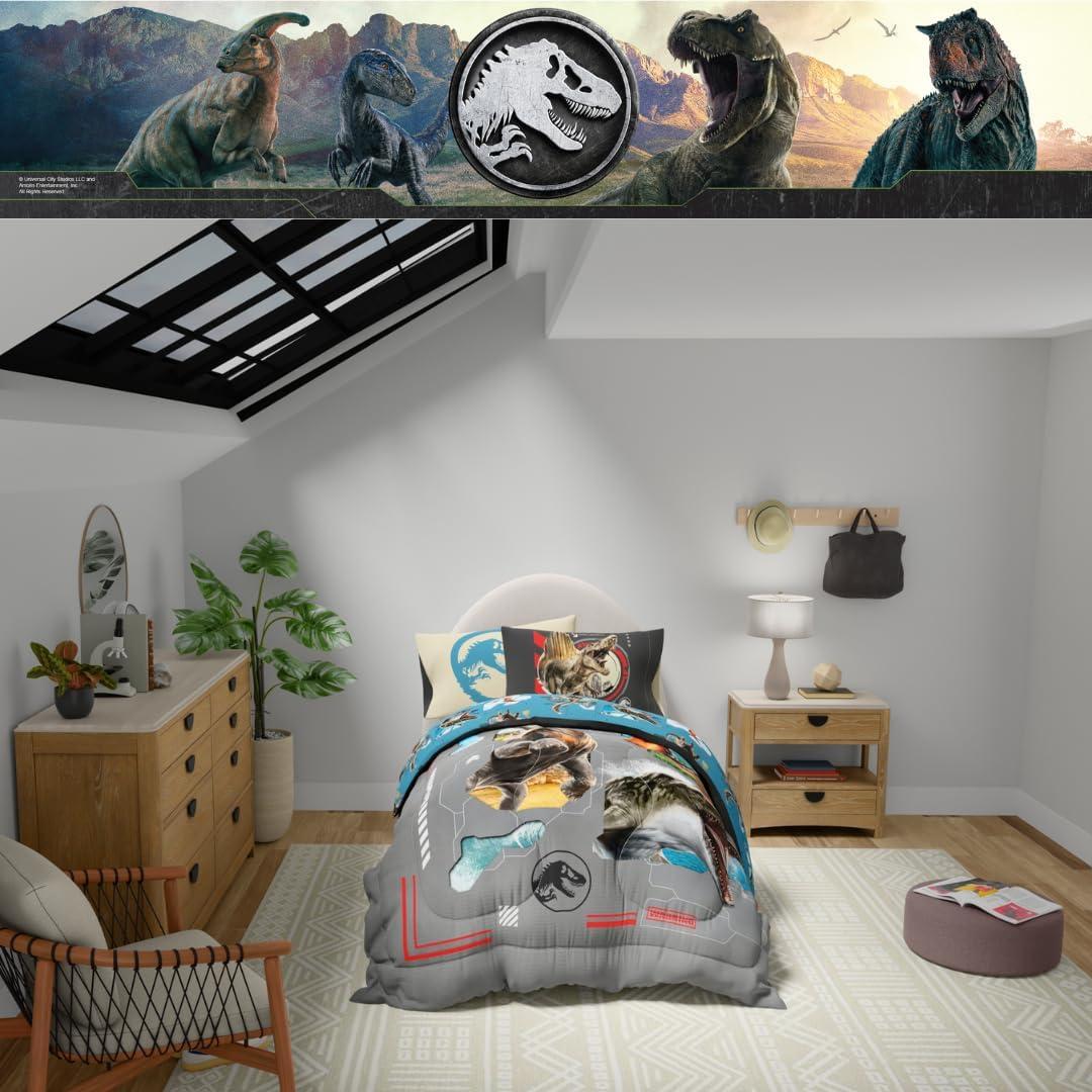 image:imageTransformers Optimus Prime Super Soft Comforter and Sheet Set with Sham 4 Piece Twin Size Official Licensed Product by Franco CollectiblesJurassic World Rebirth