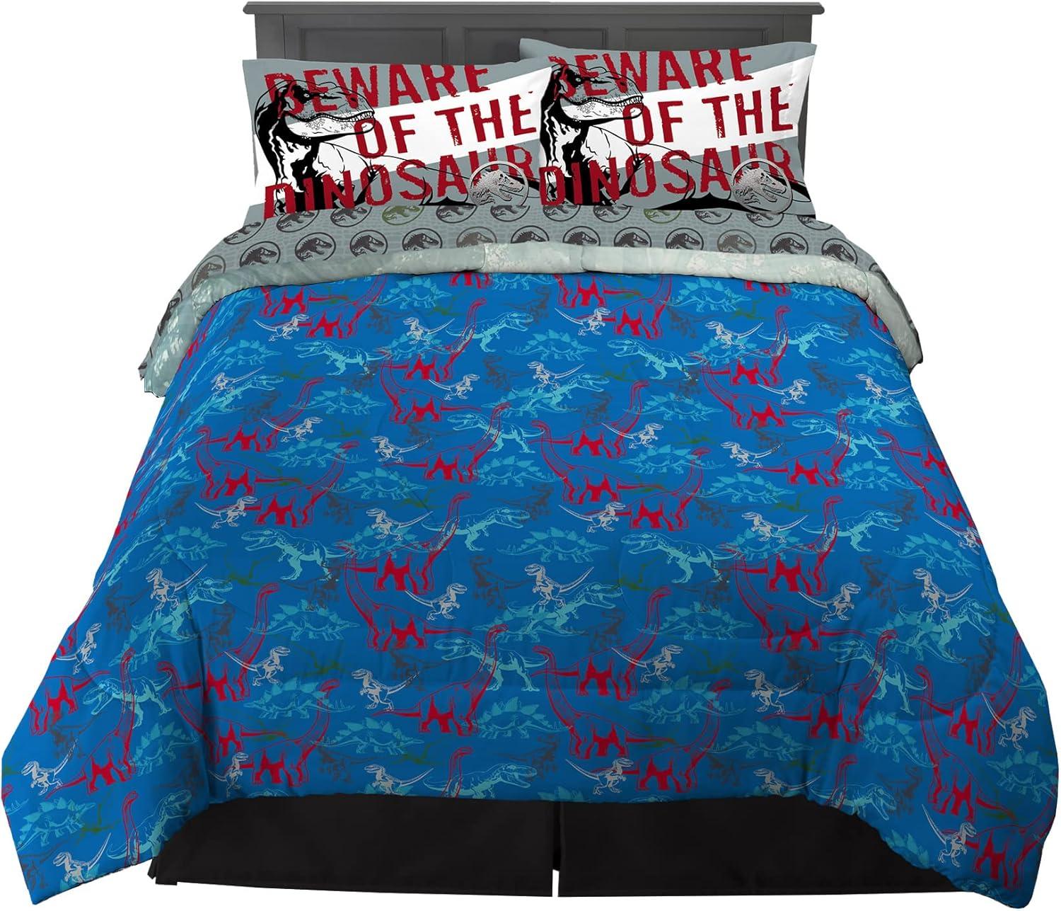 image:imageTransformers Optimus Prime Super Soft Comforter and Sheet Set with Sham 4 Piece Twin Size Official Licensed Product by Franco CollectiblesJurassic World Dominion