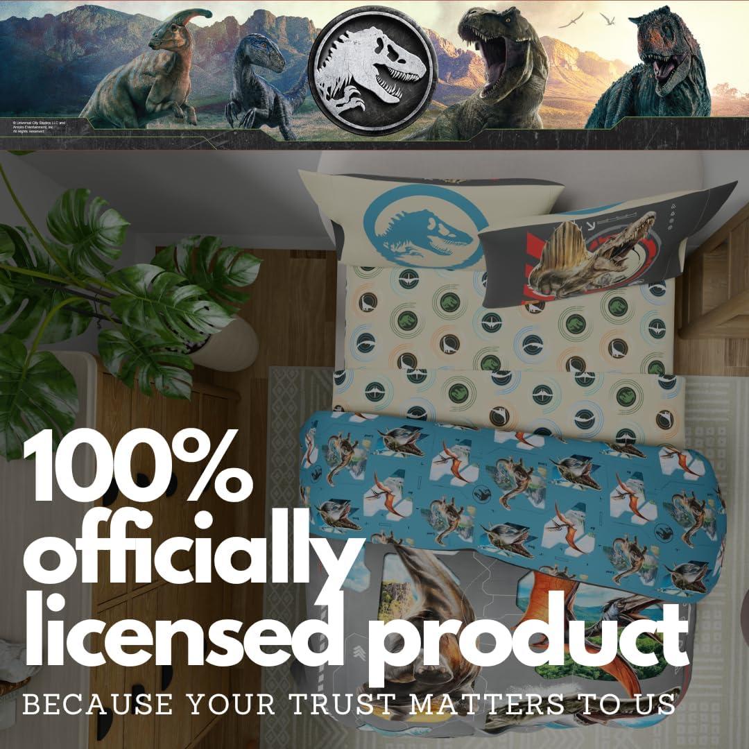 image:imageTransformers Optimus Prime Super Soft Comforter and Sheet Set with Sham 4 Piece Twin Size Official Licensed Product by Franco CollectiblesJurassic World Rebirth