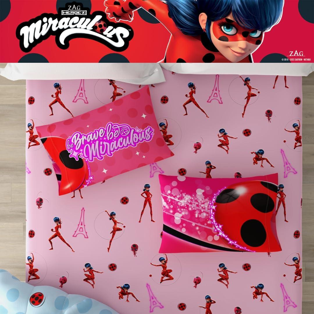 image:imageTransformers Optimus Prime Super Soft Comforter and Sheet Set with Sham 4 Piece Twin Size Official Licensed Product by Franco CollectiblesMiraculous Ladybug