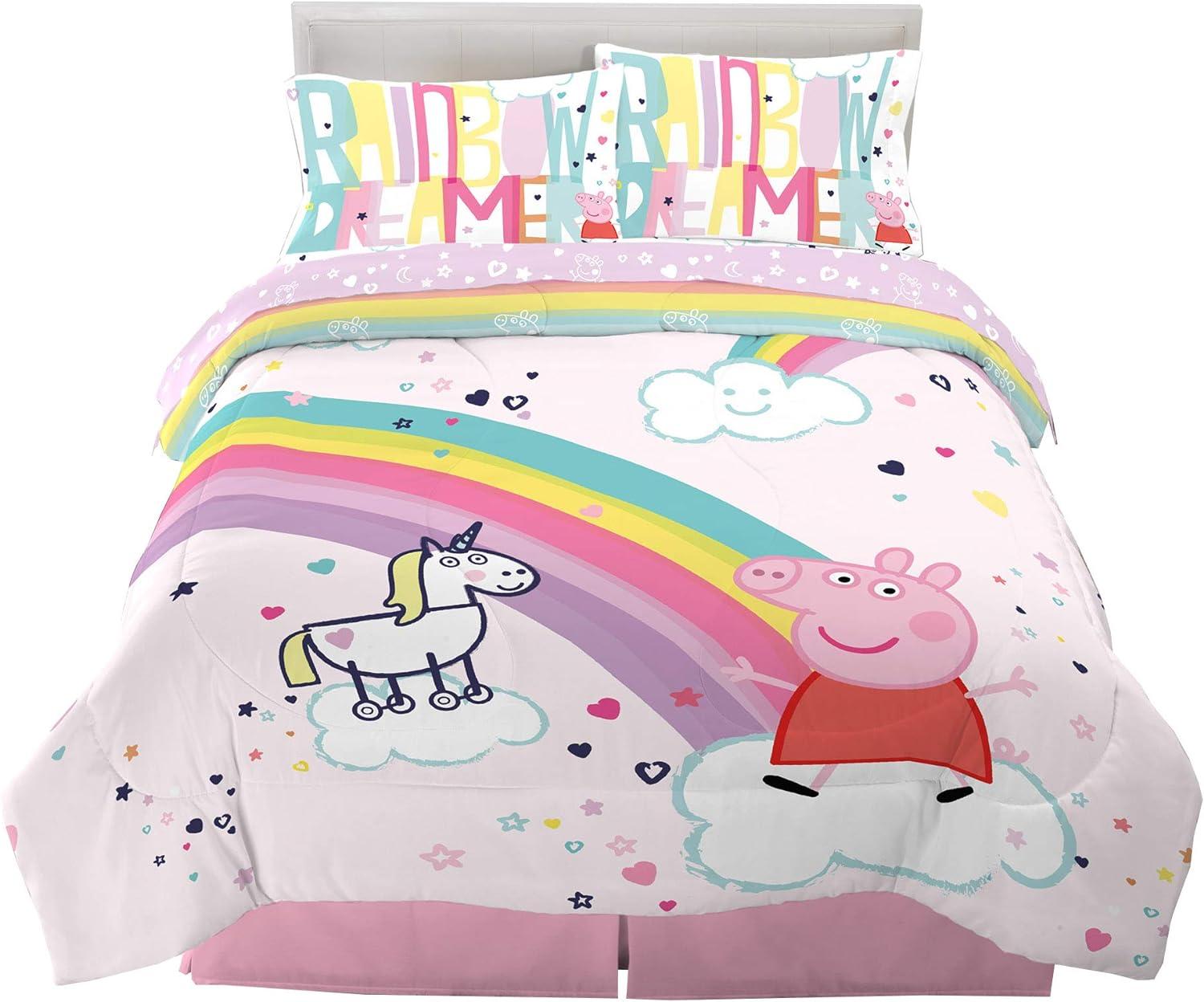 image:imageTransformers Optimus Prime Super Soft Comforter and Sheet Set with Sham 4 Piece Twin Size Official Licensed Product by Franco CollectiblesPeppa Pig