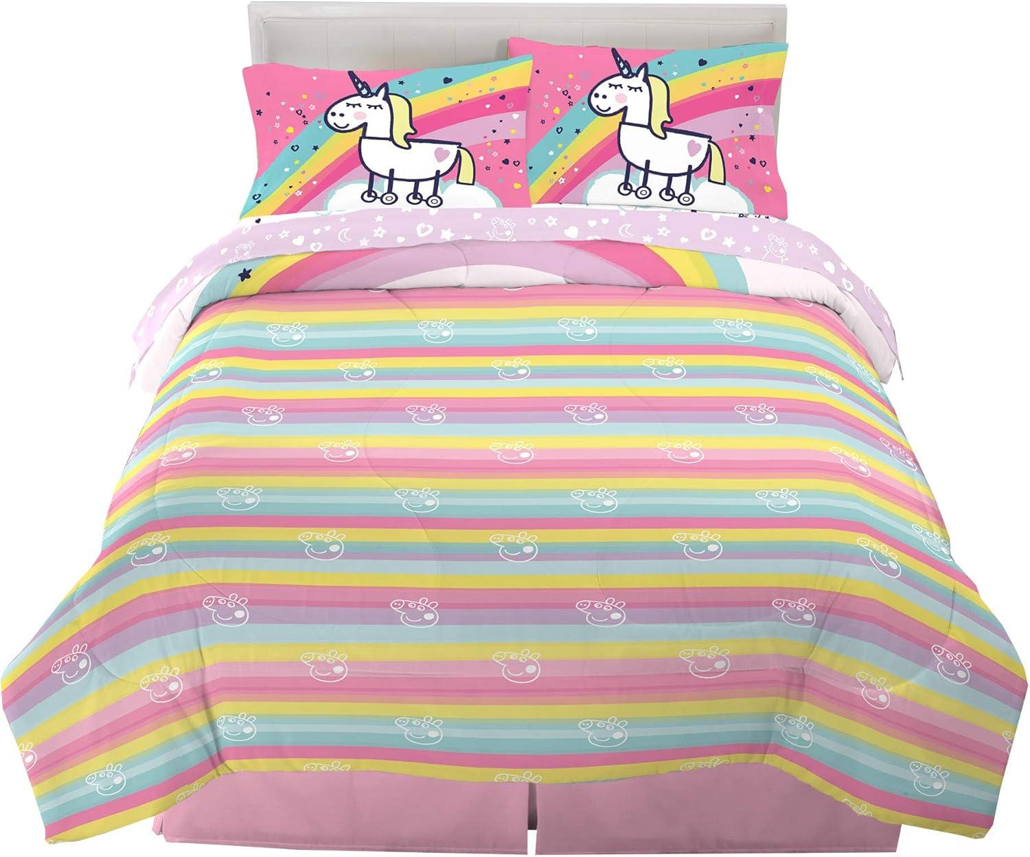 image:imageTransformers Optimus Prime Super Soft Comforter and Sheet Set with Sham 4 Piece Twin Size Official Licensed Product by Franco CollectiblesPeppa Pig