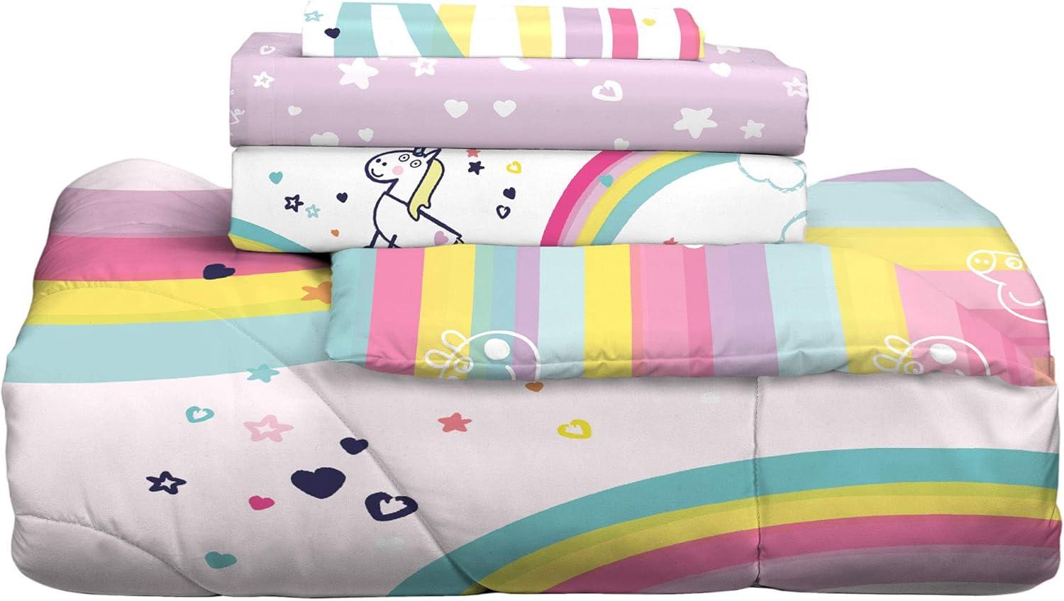 image:imageTransformers Optimus Prime Super Soft Comforter and Sheet Set with Sham 4 Piece Twin Size Official Licensed Product by Franco CollectiblesPeppa Pig