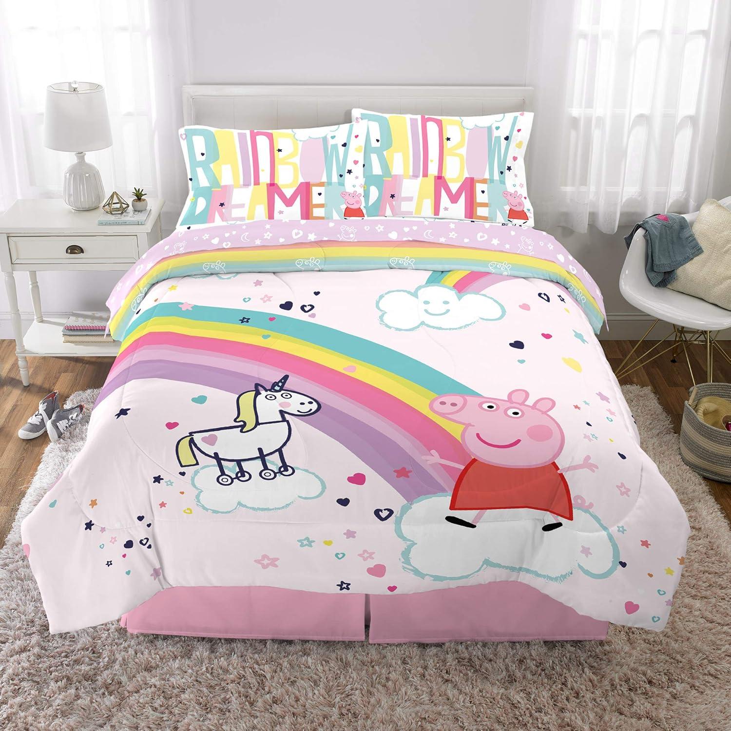 image:imageTransformers Optimus Prime Super Soft Comforter and Sheet Set with Sham 4 Piece Twin Size Official Licensed Product by Franco CollectiblesPeppa Pig