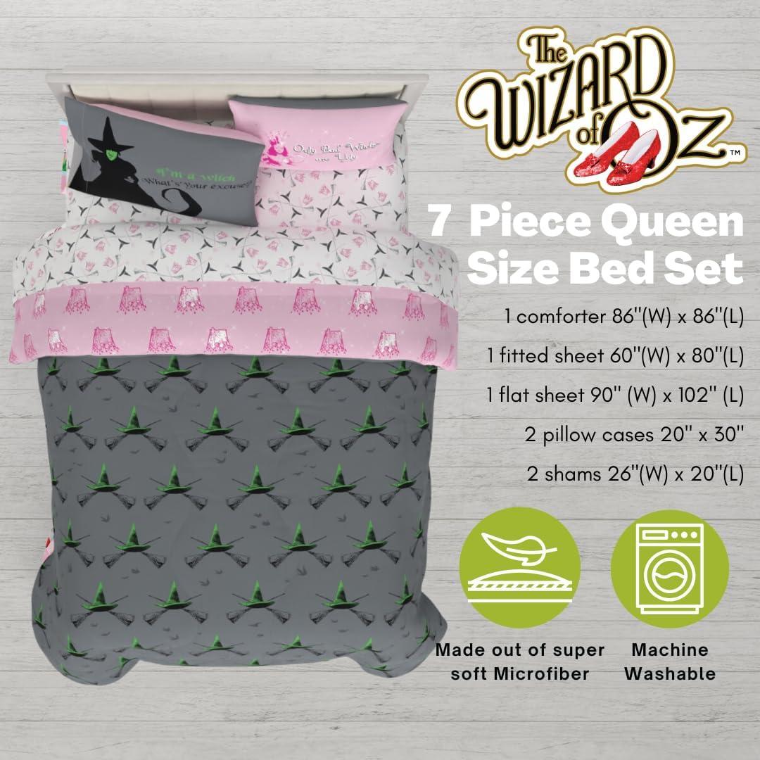 image:imageTransformers Optimus Prime Super Soft Comforter and Sheet Set with Sham 4 Piece Twin Size Official Licensed Product by Franco CollectiblesPink Green the Wizard of Oz
