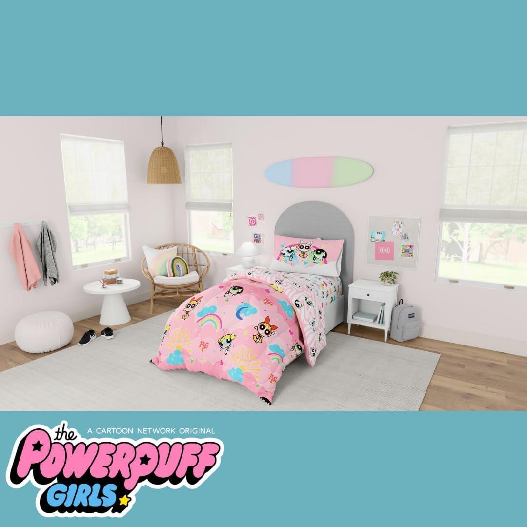 image:imageTransformers Optimus Prime Super Soft Comforter and Sheet Set with Sham 4 Piece Twin Size Official Licensed Product by Franco CollectiblesPink Powerpuff Girls