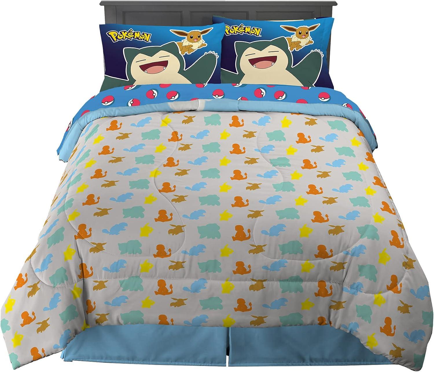image:imageTransformers Optimus Prime Super Soft Comforter and Sheet Set with Sham 4 Piece Twin Size Official Licensed Product by Franco CollectiblesPokemon