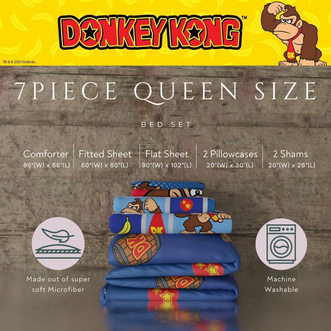 image:imageTransformers Optimus Prime Super Soft Comforter and Sheet Set with Sham 4 Piece Twin Size Official Licensed Product by Franco CollectiblesRed Donkey Kong
