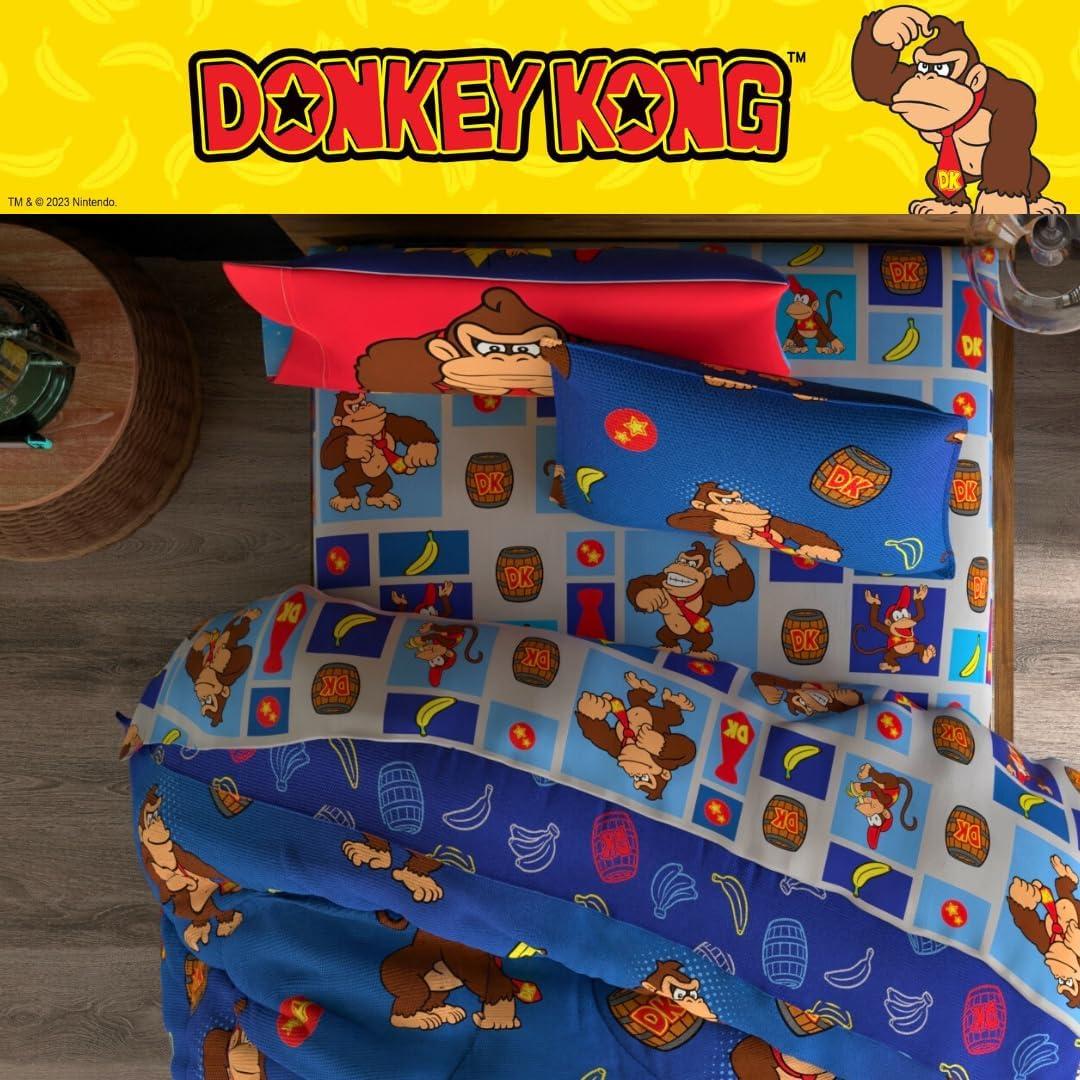 image:imageTransformers Optimus Prime Super Soft Comforter and Sheet Set with Sham 4 Piece Twin Size Official Licensed Product by Franco CollectiblesRed Donkey Kong