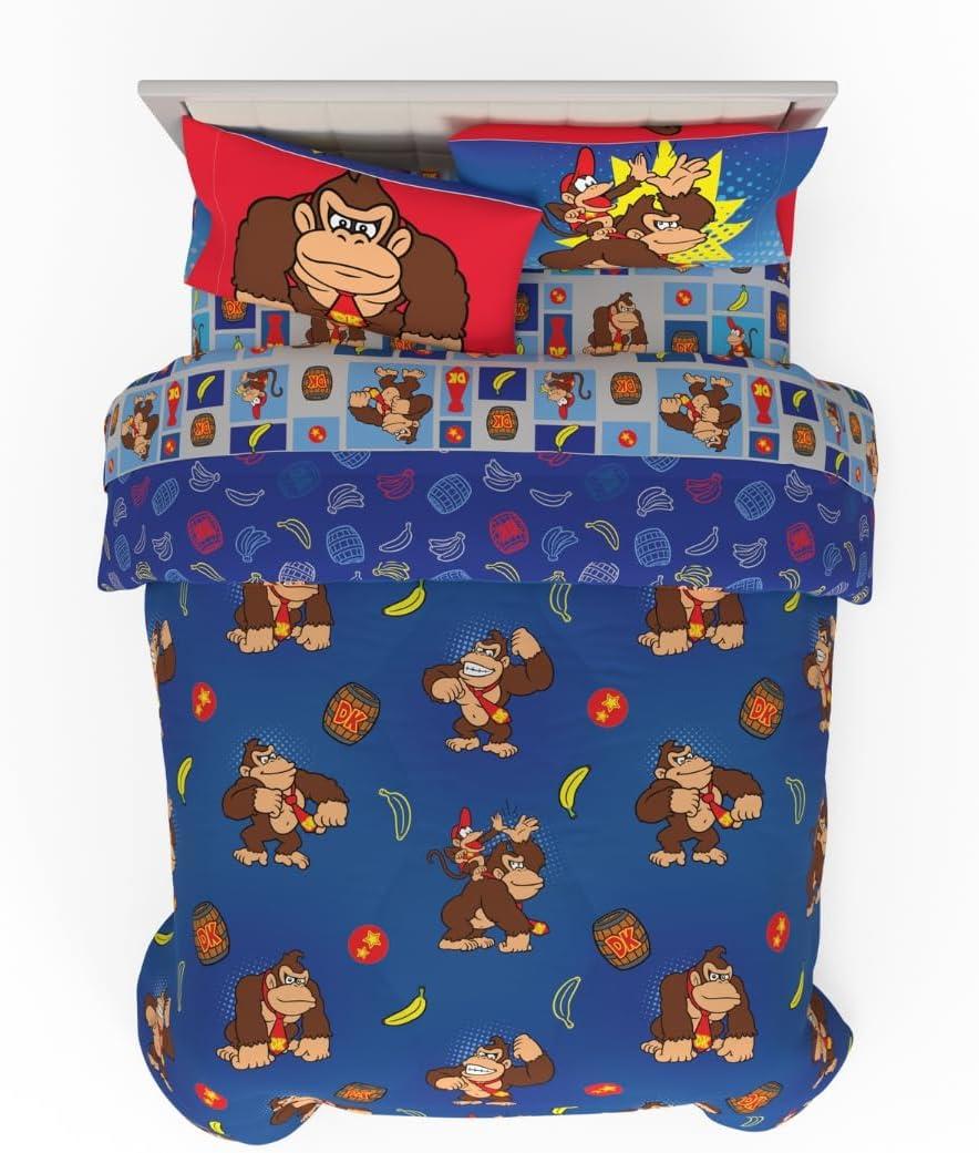 image:imageTransformers Optimus Prime Super Soft Comforter and Sheet Set with Sham 4 Piece Twin Size Official Licensed Product by Franco CollectiblesRed Donkey Kong