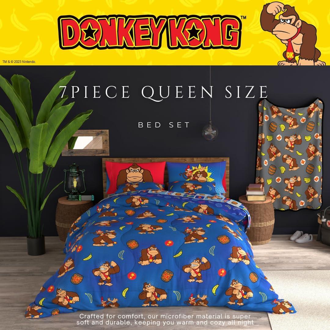 image:imageTransformers Optimus Prime Super Soft Comforter and Sheet Set with Sham 4 Piece Twin Size Official Licensed Product by Franco CollectiblesRed Donkey Kong