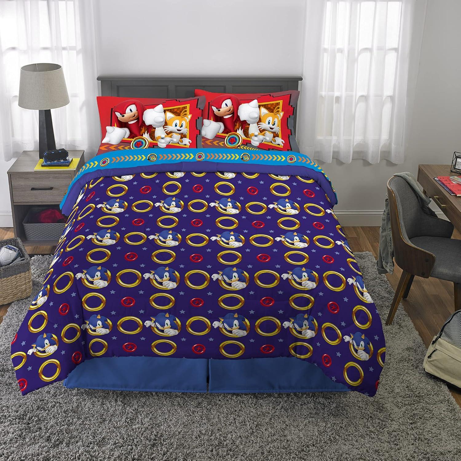 image:imageTransformers Optimus Prime Super Soft Comforter and Sheet Set with Sham 4 Piece Twin Size Official Licensed Product by Franco CollectiblesSonic
