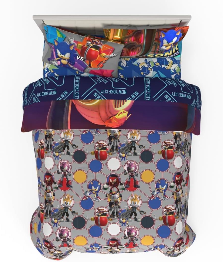 image:imageTransformers Optimus Prime Super Soft Comforter and Sheet Set with Sham 4 Piece Twin Size Official Licensed Product by Franco CollectiblesSonic Prime