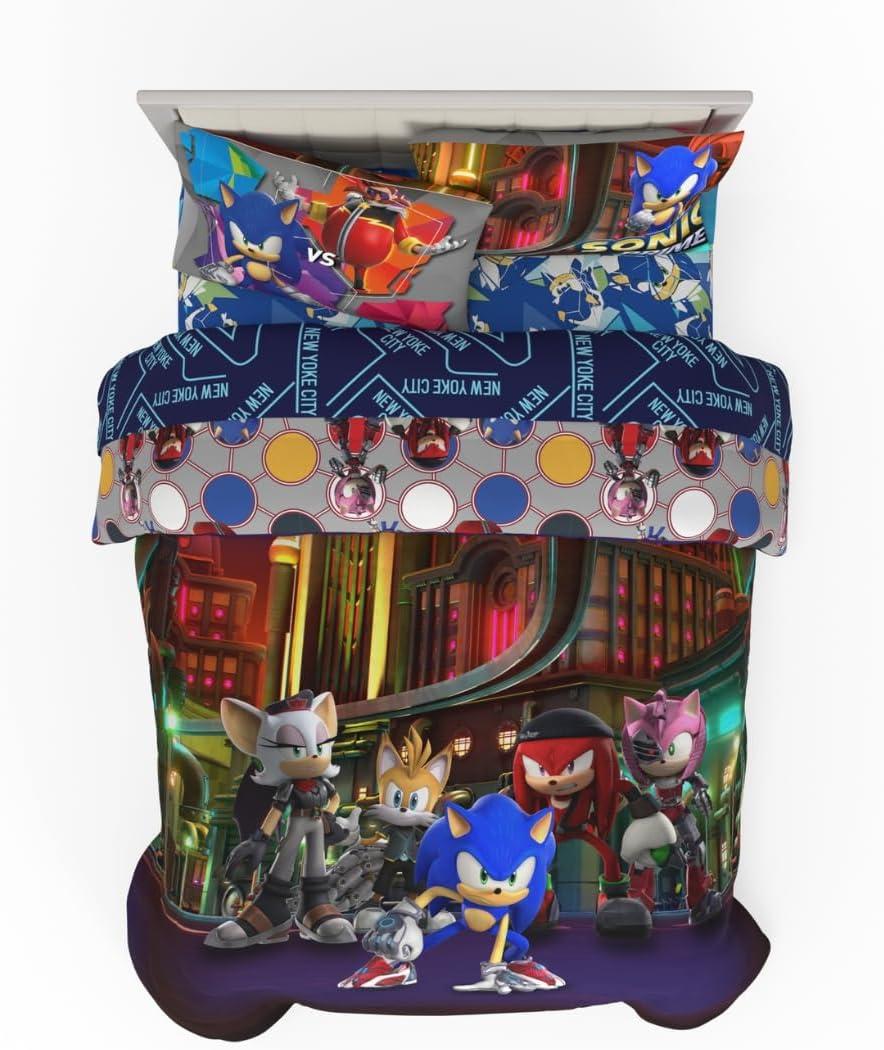 image:imageTransformers Optimus Prime Super Soft Comforter and Sheet Set with Sham 4 Piece Twin Size Official Licensed Product by Franco CollectiblesSonic Prime