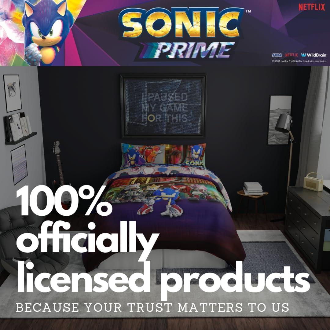 image:imageTransformers Optimus Prime Super Soft Comforter and Sheet Set with Sham 4 Piece Twin Size Official Licensed Product by Franco CollectiblesSonic Prime