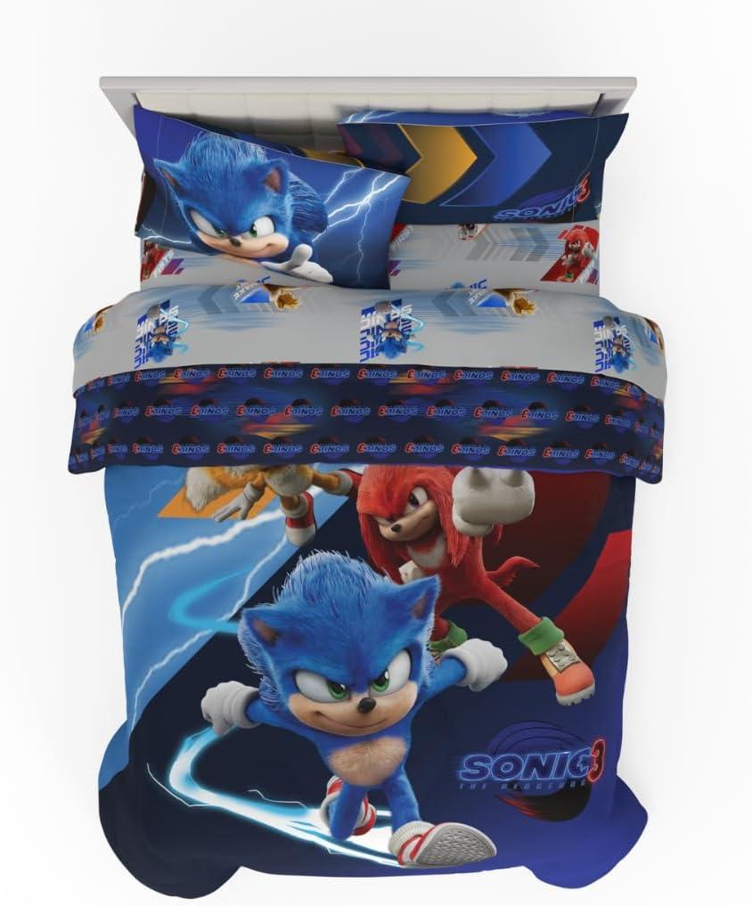 image:imageTransformers Optimus Prime Super Soft Comforter and Sheet Set with Sham 4 Piece Twin Size Official Licensed Product by Franco CollectiblesSonic the Hedgehog 3