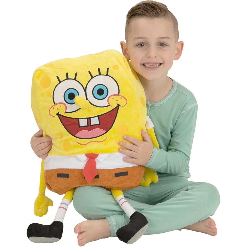 image:imageFranco Kids Transformer Optimus Bedding Super Soft Cozy Cuddle Pillow Officially Licensed ProductSpongebob