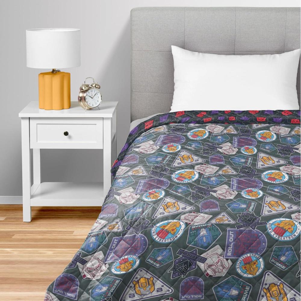 image:imageNorthwest Transformers Logo Quilted Blanket Comfy Throw Adults Boys Girls Soft Lightweight Bedding for Bed or Couch 60 x 80 inchesAutobots Verus Decepticons