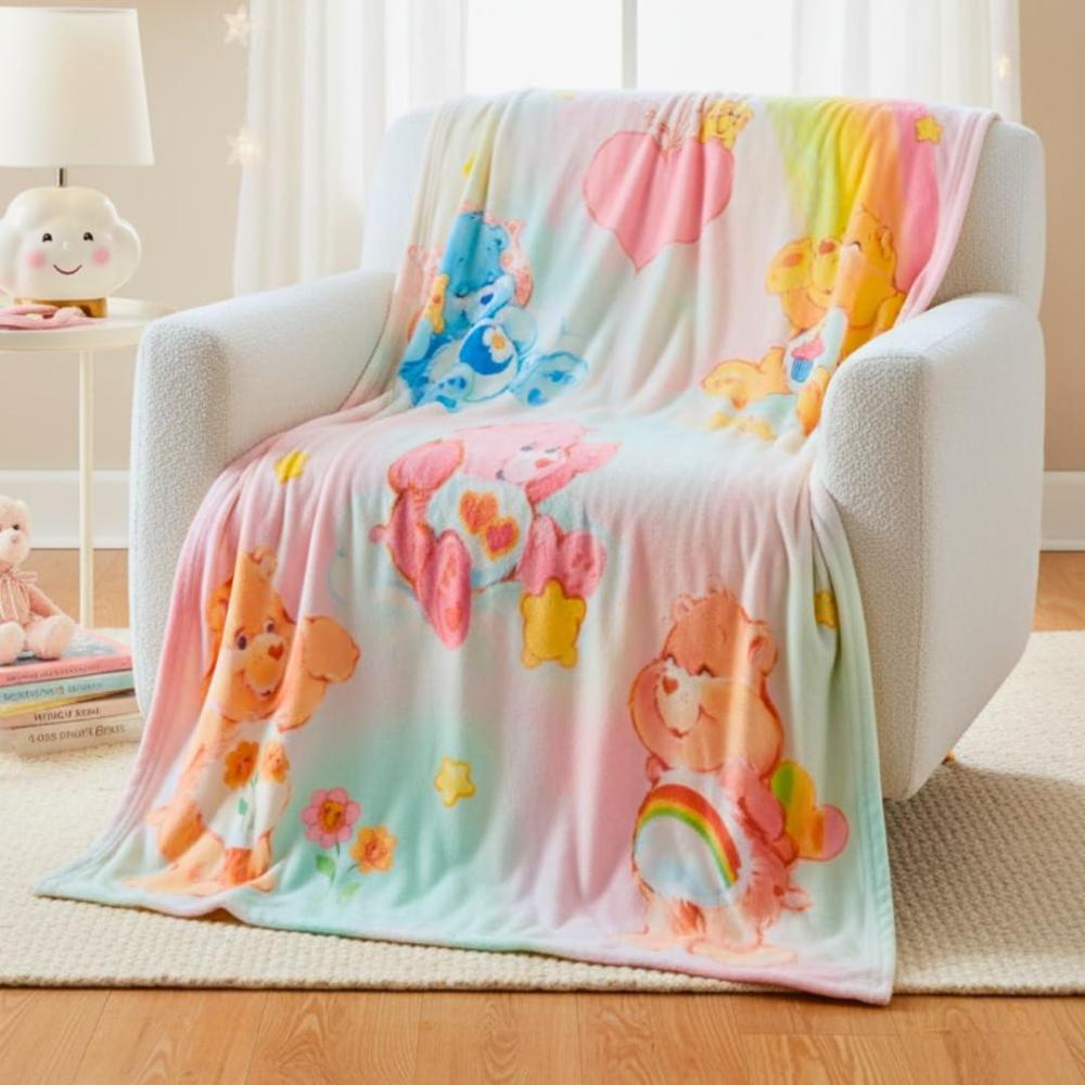image:imageTransformers Megatron Bedding Super Soft Throw Glow in The Dark Blanket 46 in x 60 in Official Licensed Product by Franco CollectiblesCare Bears