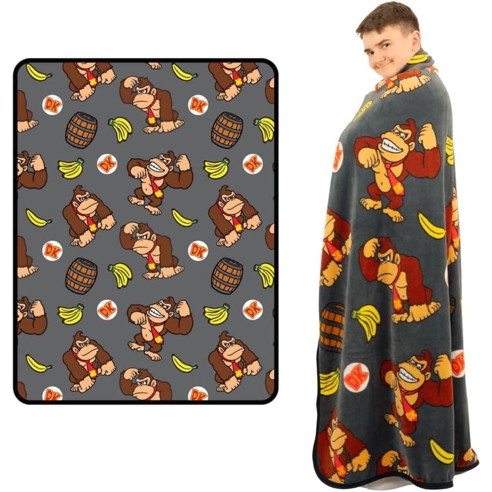 image:imageTransformers Megatron Bedding Super Soft Throw Glow in The Dark Blanket 46 in x 60 in Official Licensed Product by Franco CollectiblesDonkey Kong