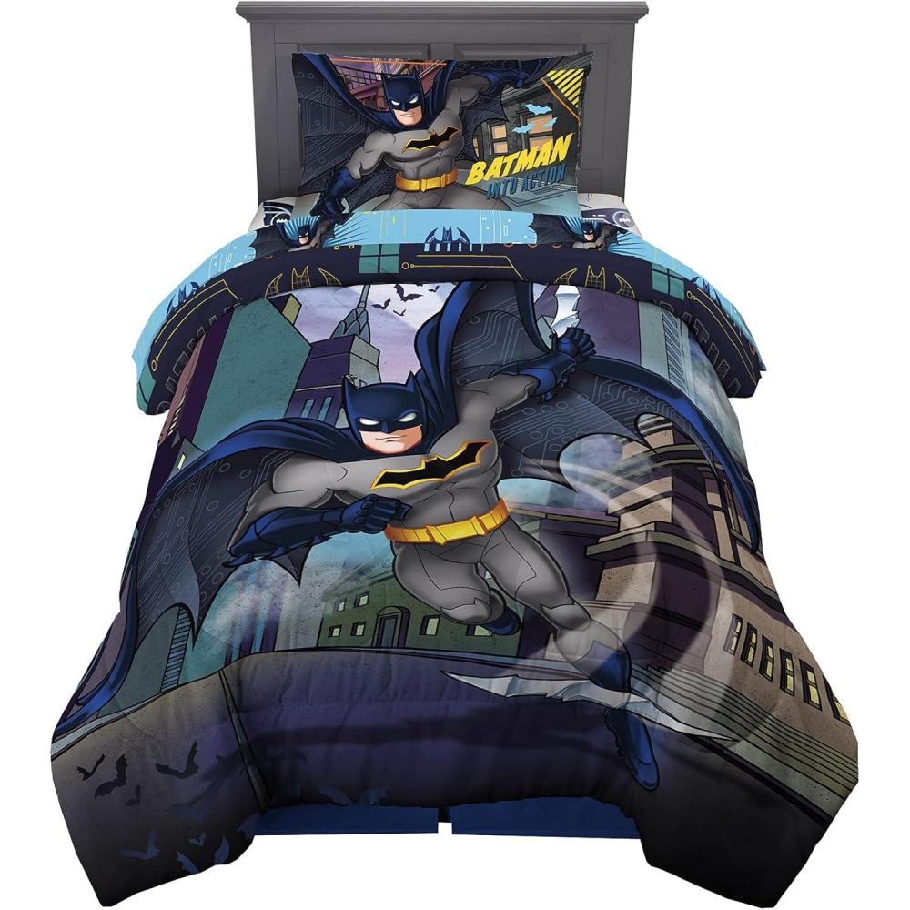 image:imageTransformers Optimus Prime Super Soft Comforter and Sheet Set with Sham 4 Piece Twin Size Official Licensed Product by Franco CollectiblesBatman