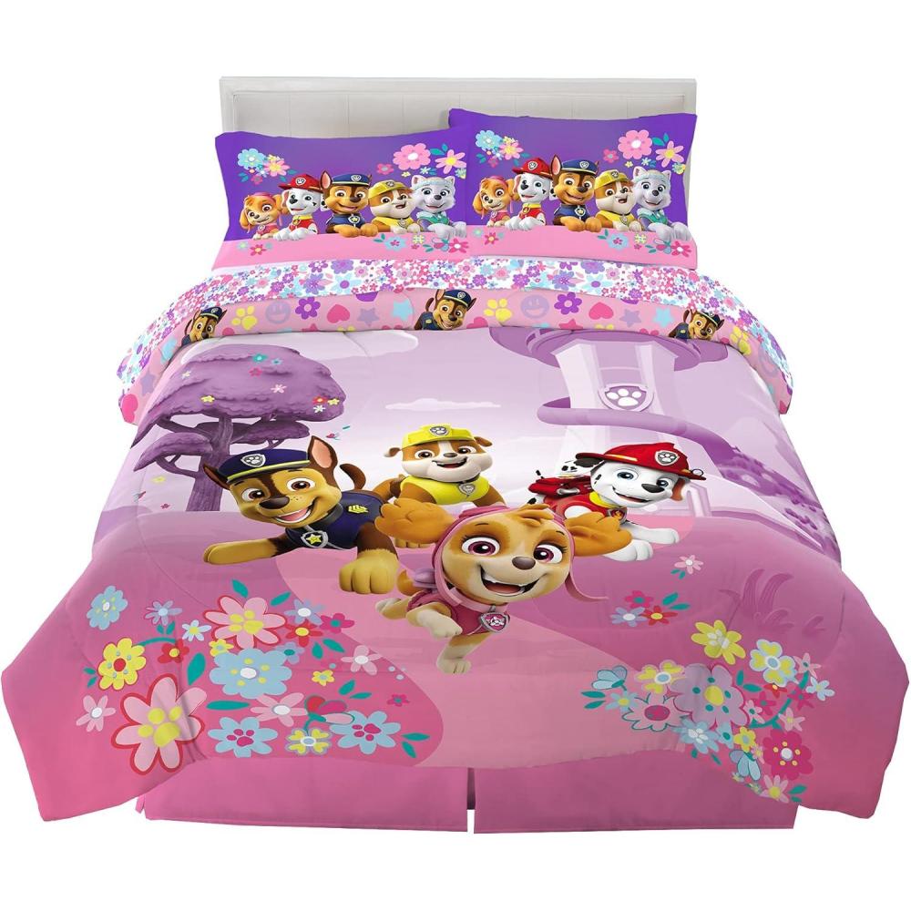 image:imageTransformers Optimus Prime Super Soft Comforter and Sheet Set with Sham 4 Piece Twin Size Official Licensed Product by Franco CollectiblesPaw Patrol Girls