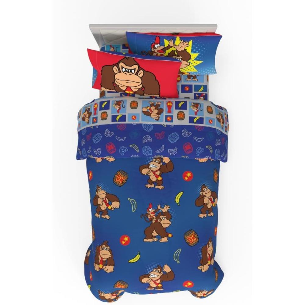 image:imageTransformers Optimus Prime Super Soft Comforter and Sheet Set with Sham 4 Piece Twin Size Official Licensed Product by Franco CollectiblesRed Donkey Kong