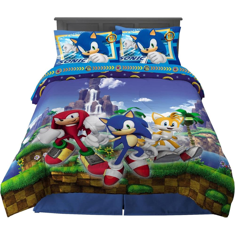image:imageTransformers Optimus Prime Super Soft Comforter and Sheet Set with Sham 4 Piece Twin Size Official Licensed Product by Franco CollectiblesSonic