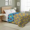 Northwest Transformers Logo Quilted Blanket, Comfy Throw, Adults Boys Girls, Soft Lightweight Bedding for Bed, or Couch, 60 x 80 inches(Geo Power)