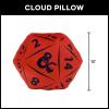 Northwest Transformers Optimus Prime Cloud Pillow 12″ – Robot Plush Stuffed Toy, Kids & Adults Room Decor(D20 Die)