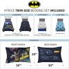 Transformers Optimus Prime Super Soft Comforter and Sheet Set with Sham, 4 Piece Twin Size, (Official Licensed Product) by Franco Collectibles(Batman)